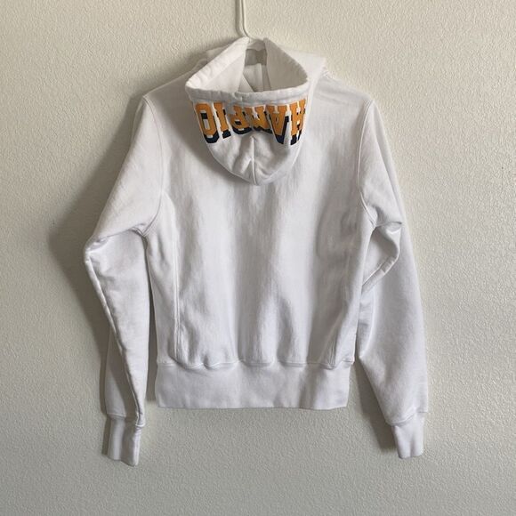 CHAMPION White Reverse Weave Hoodie Size XS - Picture 2 of 4